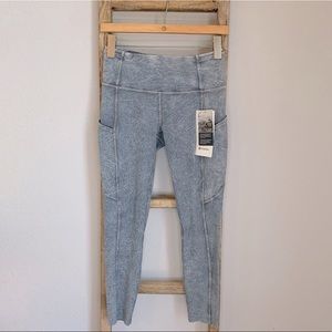 Lululemon Fast and Free Tight 25” Ice Dye Grey 6
